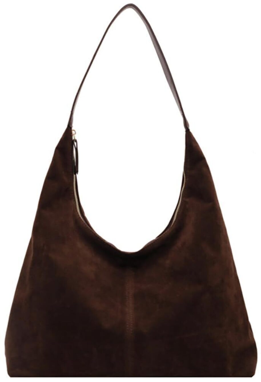 Womens Trendy Suede Tote Bag Shoulder Bags For Women Fall Underarm Bag Winter